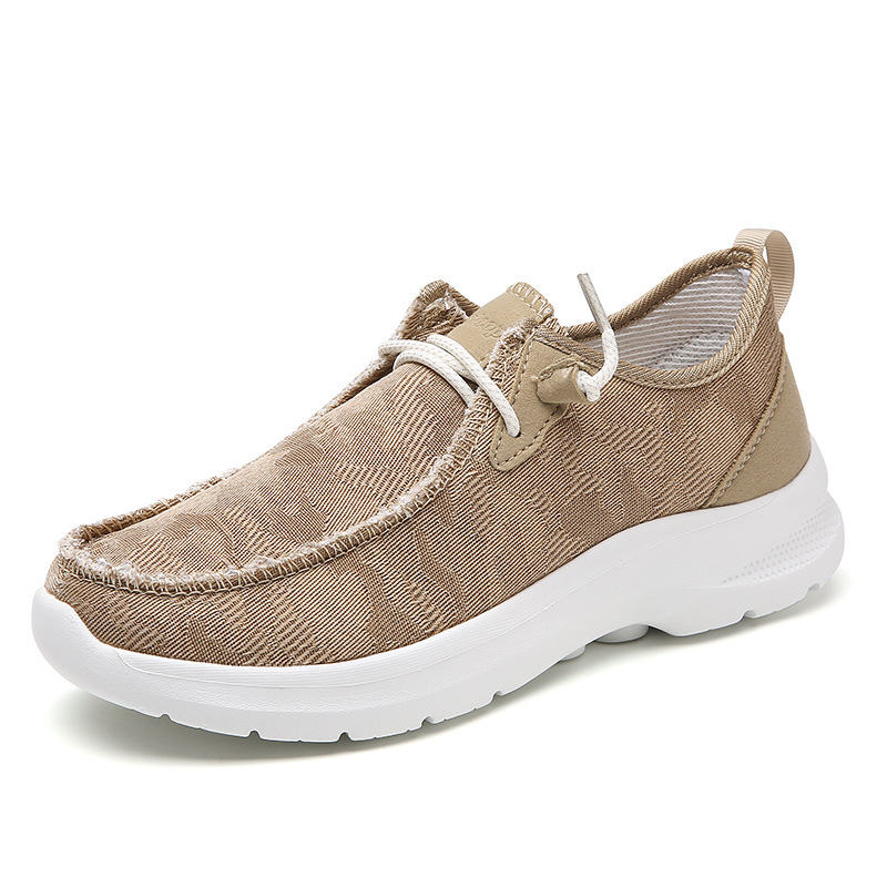 Prozračne kanvas loaferice, slip-on, lagane s debelim potplatom za šetnje na otvorenom