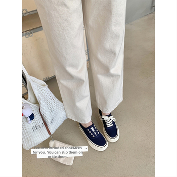 Sieviešu kurpes no govs ādas ar iekšējo pacēlumu, Korejas stila, apaļa purngala, šņorējamas, bieza zole