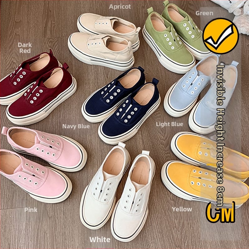 Sieviešu kurpes no govs ādas ar iekšējo pacēlumu, Korejas stila, apaļa purngala, šņorējamas, bieza zole