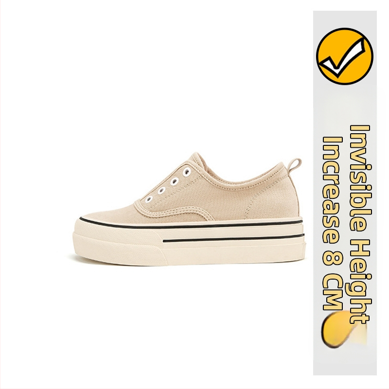 Sieviešu kurpes no govs ādas ar iekšējo pacēlumu, Korejas stila, apaļa purngala, šņorējamas, bieza zole