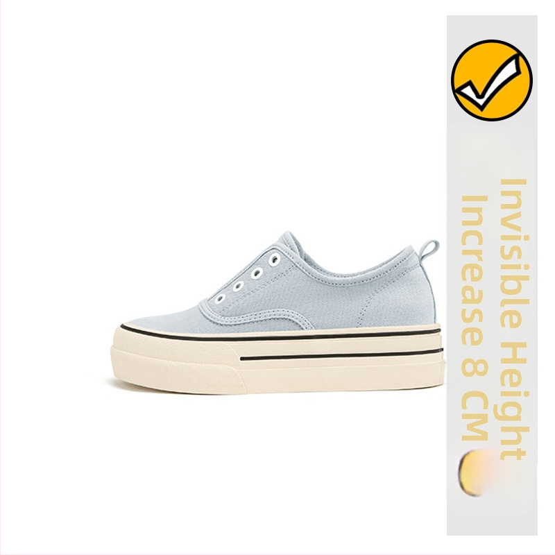 Sieviešu kurpes no govs ādas ar iekšējo pacēlumu, Korejas stila, apaļa purngala, šņorējamas, bieza zole