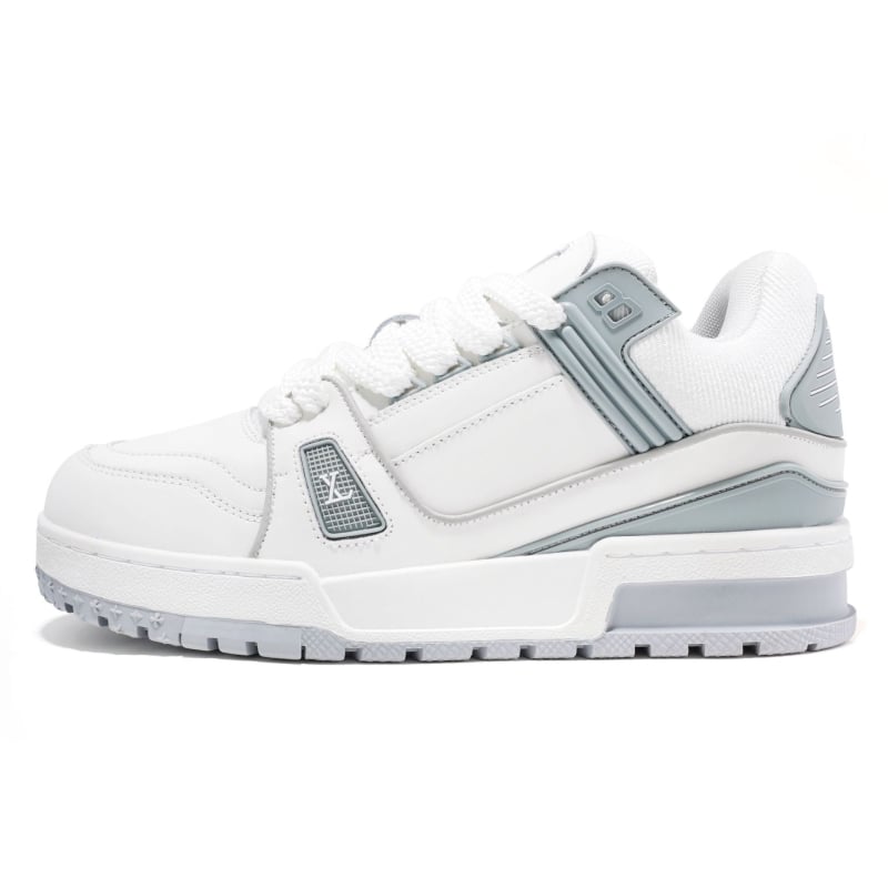 Sieviešu ādas sporta kurpes ar bieza gumijas zoli, šņorējamas, PU iekšējā zole, apaļš purns, vidēja augšdaļa vai zems augšdaļas, elpojošas un pretklejošas