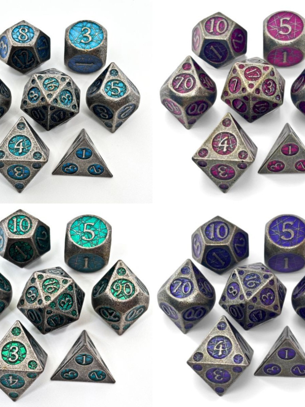 Kockice od cinkove legure, D20 višestrani, pravokutnog stila, pakiranje 100, prilagodljivo