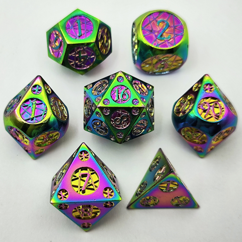 Kockice od cinkove legure, D20 višestrani, pravokutnog stila, pakiranje 100, prilagodljivo