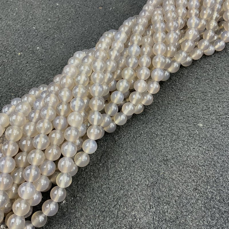 7A agat kuglice za DIY nakit, polirane, okrugle, s plemenitim uzorkom