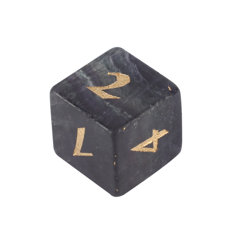 Wowu Set poliedričnih kocki od prirodnog kristala za DND i Call of Cthulhu, prilagodljiv