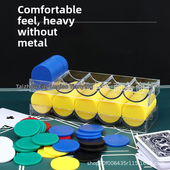 Šaha un kāršu spēlēm vērsti čipi, plakani plastmasas diski, PS materiāls, lāzera gravēšana, bez nominālvērtības, zīmols Born Good Hand