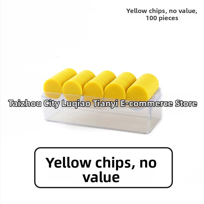 Šaha un kāršu spēlēm vērsti čipi, plakani plastmasas diski, PS materiāls, lāzera gravēšana, bez nominālvērtības, zīmols Born Good Hand