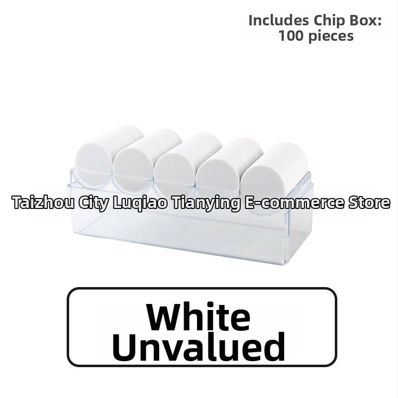 Šaha un kāršu spēlēm vērsti čipi, plakani plastmasas diski, PS materiāls, lāzera gravēšana, bez nominālvērtības, zīmols Born Good Hand