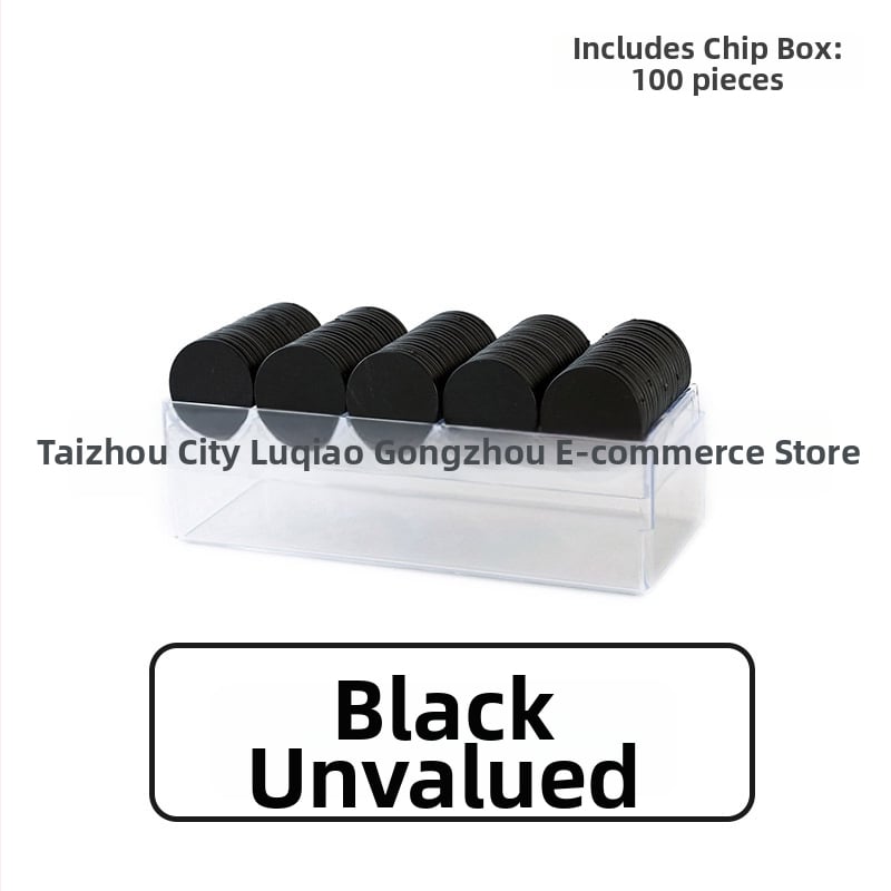 Šaha un kāršu spēlēm vērsti čipi, plakani plastmasas diski, PS materiāls, lāzera gravēšana, bez nominālvērtības, zīmols Born Good Hand