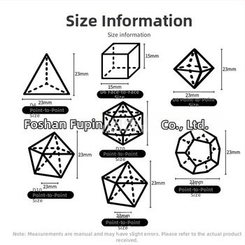D&D daudzpusīgās kauliņas ar Lansha akmeni un sintētiskajiem kristālu dārgakmeņiem, desmit malām, pielāgojamas