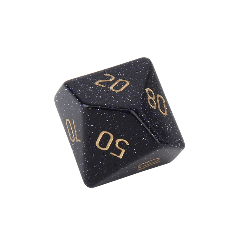 D&D daudzpusīgās kauliņas ar Lansha akmeni un sintētiskajiem kristālu dārgakmeņiem, desmit malām, pielāgojamas