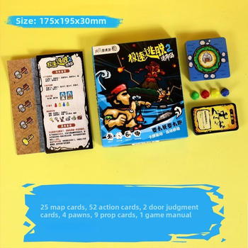 Escape Room kartična igra – Speed Escape 12345678, papirnate karte, društvena igra s kartama, zabavne karte, brend Extreme speed, za sve uzraste