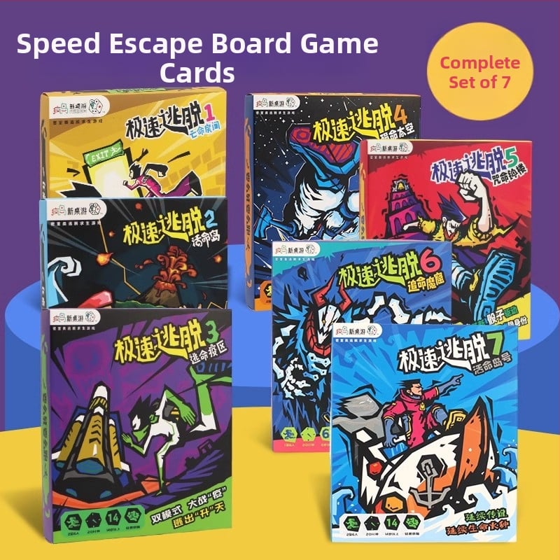 Escape Room kartična igra – Speed Escape 12345678, papirnate karte, društvena igra s kartama, zabavne karte, brend Extreme speed, za sve uzraste