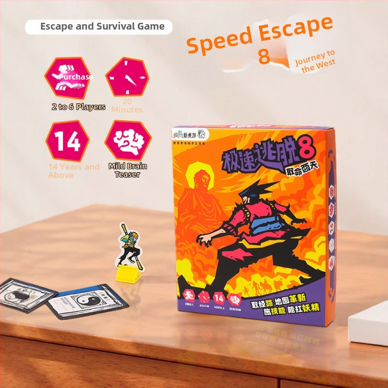 Escape Room kartična igra – Speed Escape 12345678, papirnate karte, društvena igra s kartama, zabavne karte, brend Extreme speed, za sve uzraste