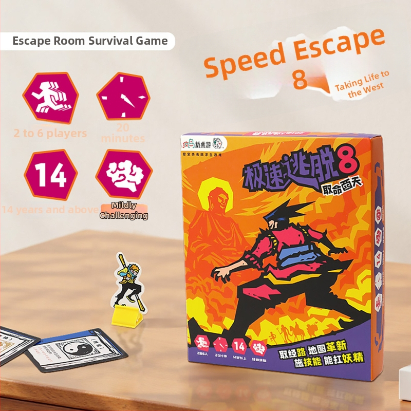 Escape Room kartična igra – Speed Escape 12345678, papirnate karte, društvena igra s kartama, zabavne karte, brend Extreme speed, za sve uzraste