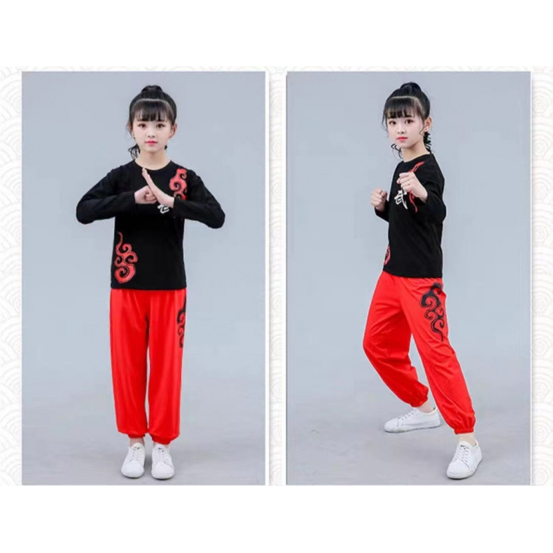Dječja Tai Chi trening uniforma od 98% pamuka, unisex, kineskog stila, s pamučnom podstavom