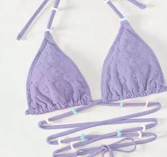 Ženski sexy bikini set od tri dijela s jastučićem za dojke i bez čelične potpore; poliester 82%, podstava 18%, težina 245 g, bez rukava