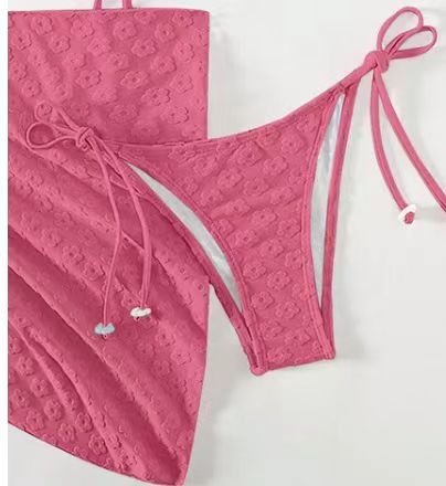 Ženski sexy bikini set od tri dijela s jastučićem za dojke i bez čelične potpore; poliester 82%, podstava 18%, težina 245 g, bez rukava