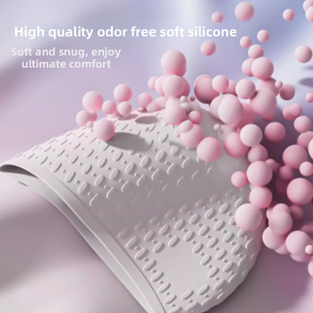 Pieaugušo sieviešu silikona peldcepure ar ūdens pilienu formu, palielināta burbuļu konstrukcija, ultraelastiska, ūdensnecaurlaidīga auss aizsardzība, ilgām matu aizsardzība