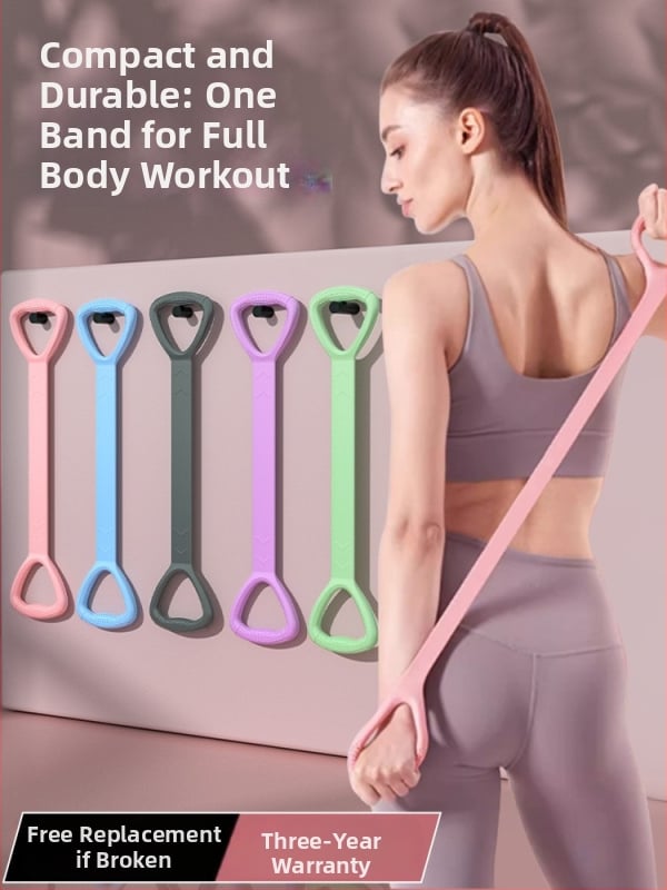 8-formas silikona jogas pretestības lenta – plecu atvēršanai un muguras veidošanai, Wangyou