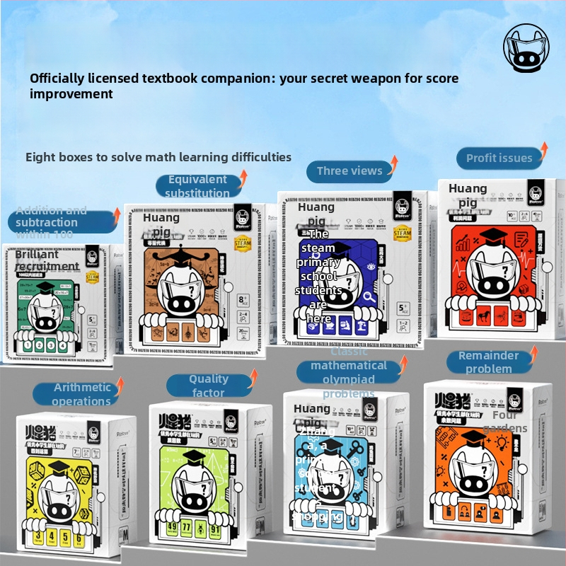 Mars Pig Matematička društvena igra za uzrast 7–14 godina — trening mozga, logičko razmišljanje, zagonetka s kokošima i zecima u istom kavezu