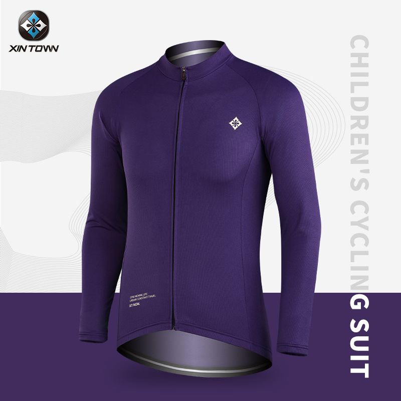 XINTOWN Vīriešu garām piedurknēm velosipēdu džersijs, mitrumu vadot, sintētisko šķiedru maisījums, pavasaris