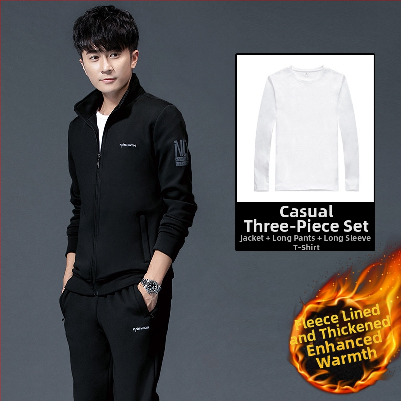 Universāls sporta komplekts ziemas-pavasara-rudens sezonām, garas piedurknes, apkakles tipa lapels, bez līnijas, 95% poliesteris