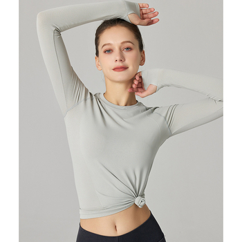 Jogas tops – šaurs piegriezums, neilona-spandekss, pavasara sporta apģērbs