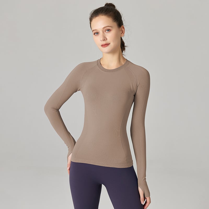 Jogas tops – šaurs piegriezums, neilona-spandekss, pavasara sporta apģērbs