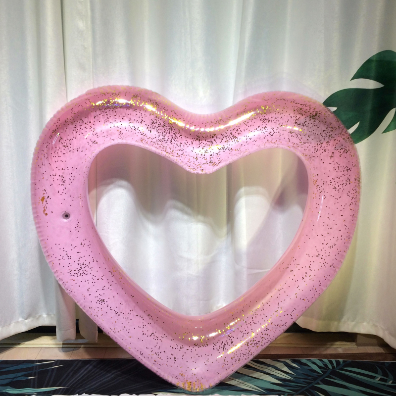 Srcolni plivački prsten s perlama za odrasle, ekološki PVC, debljina 0.22 mm, pogodan za plivanje i hodanje uz vodu