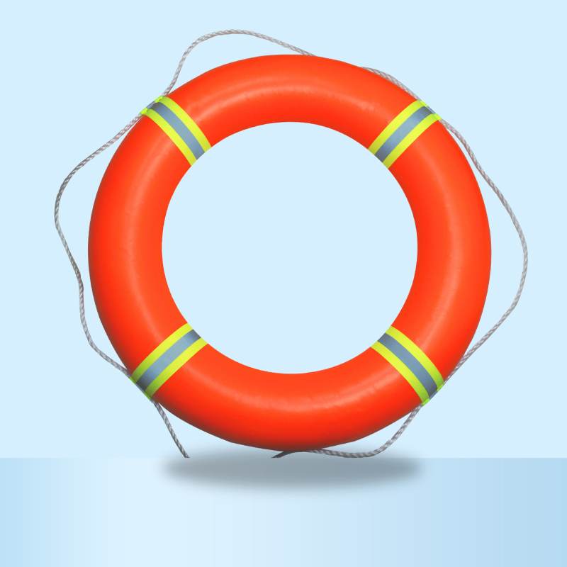 Profesionalni morski spašavajući prsten za odrasle, debeli čvrsti plastični prsten, 2,5 kg
