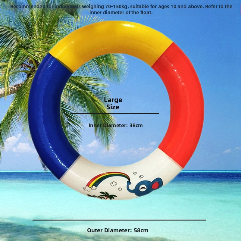 Plivački prsten za odrasle od čvrstog pjenu materijala, ekološki PVC, debljina PVC: vidi Detalje mm, podlaktni/trening prsten