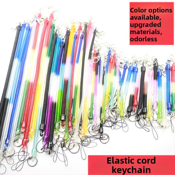 Telefono raktų pakabukas su elastiniu virve, prieš netekimą, kūrybinis unisex dizainas, plastmasos medžiaga, japonų-korejiečių stilius