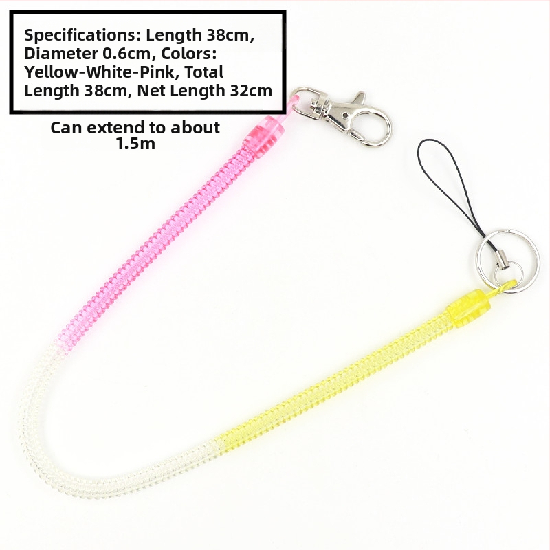 Telefono raktų pakabukas su elastiniu virve, prieš netekimą, kūrybinis unisex dizainas, plastmasos medžiaga, japonų-korejiečių stilius