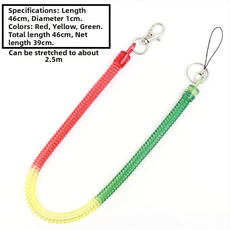 Telefono raktų pakabukas su elastiniu virve, prieš netekimą, kūrybinis unisex dizainas, plastmasos medžiaga, japonų-korejiečių stilius