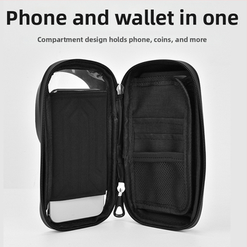 Αδιάβροχη θήκη τηλεφώνου με οθόνη αφής, γρήγορη βάση με απελευθέρωση για ποδήλατα, χωρητικότητα 0,8 L, σκληρό κάτω μέρος