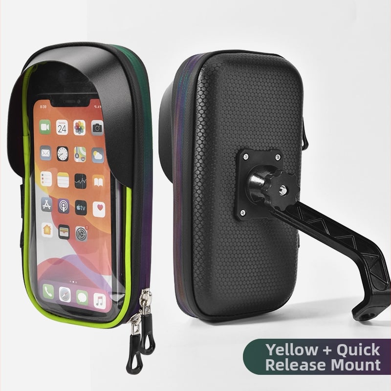 Αδιάβροχη θήκη τηλεφώνου με οθόνη αφής, γρήγορη βάση με απελευθέρωση για ποδήλατα, χωρητικότητα 0,8 L, σκληρό κάτω μέρος