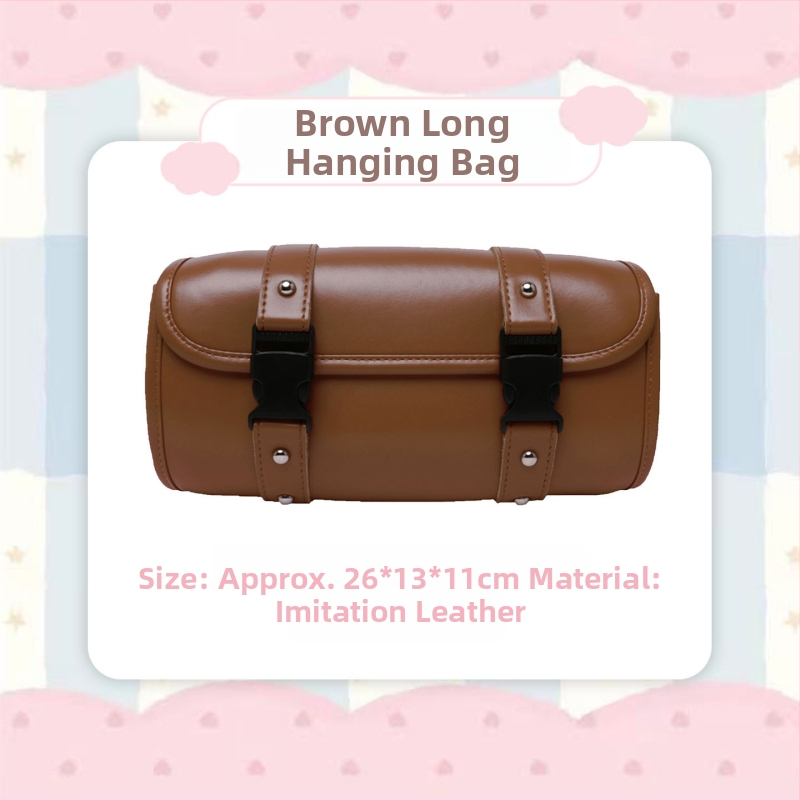 Σετ τσαντών αποθήκευσης για ηλεκτρικό όχημα: πίσω αδιάβροχη κρεμαστή τσάντα αποθήκευσης και μπροστινή μαλακή τσάντα από τεχνητό δέρμα, ρετρό στυλ