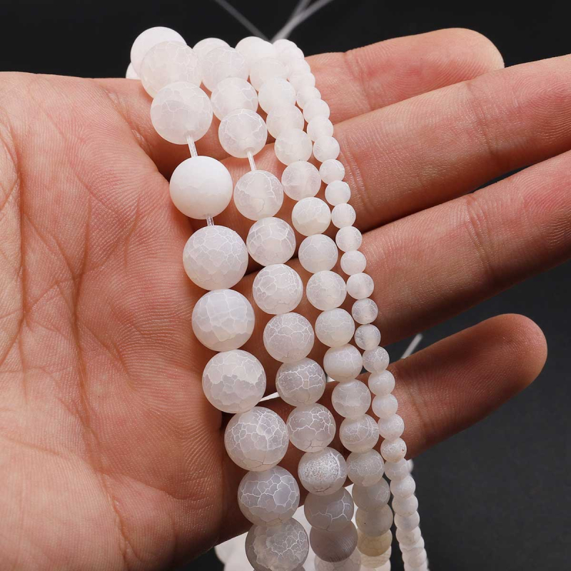 Matirane agat kuglice, šarene okrugle perle za DIY nakit
