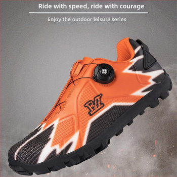 Vīriešu kalnu velosipēdu kurpes ar stingru zoli — profesionālas velosipēdu kurpes