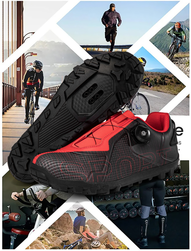 Kalnu velosipēdu kurpes - neslīdošas, profesionāla apmācība, daudzfunkcionālas riteņbraukšanai, pārgājieniem un ceļojumiem