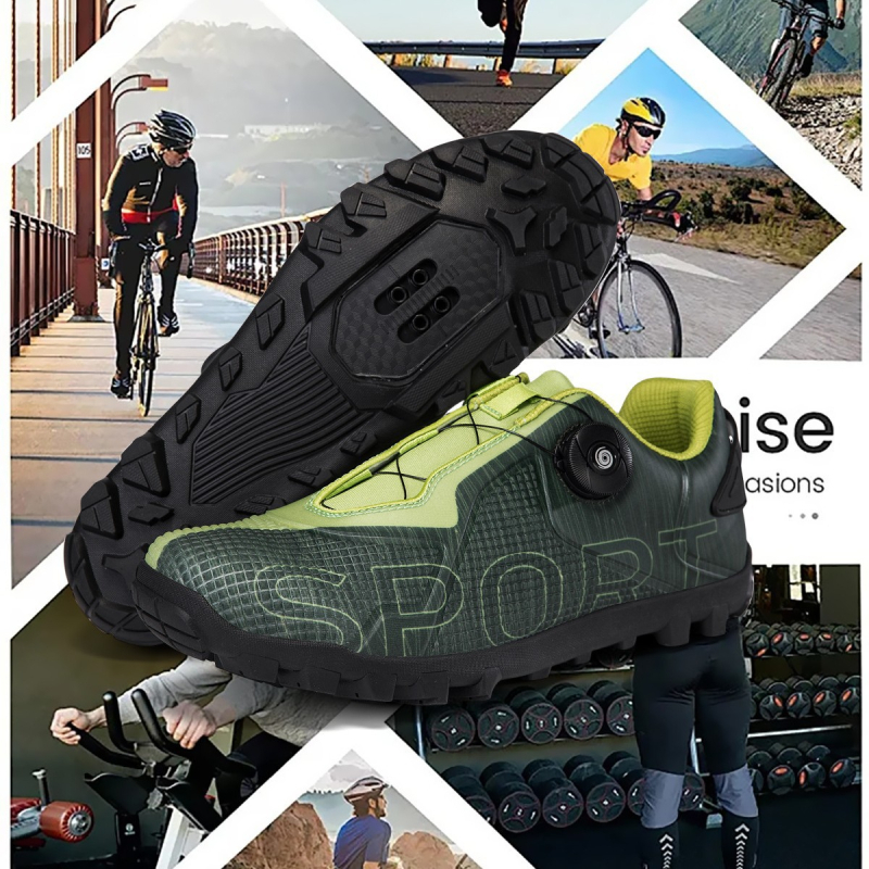 Kalnu velosipēdu kurpes - neslīdošas, profesionāla apmācība, daudzfunkcionālas riteņbraukšanai, pārgājieniem un ceļojumiem