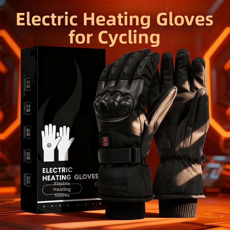 Pomelo električno grijane rukavice za vožnju bicikla, najlon, unisex, odrasli