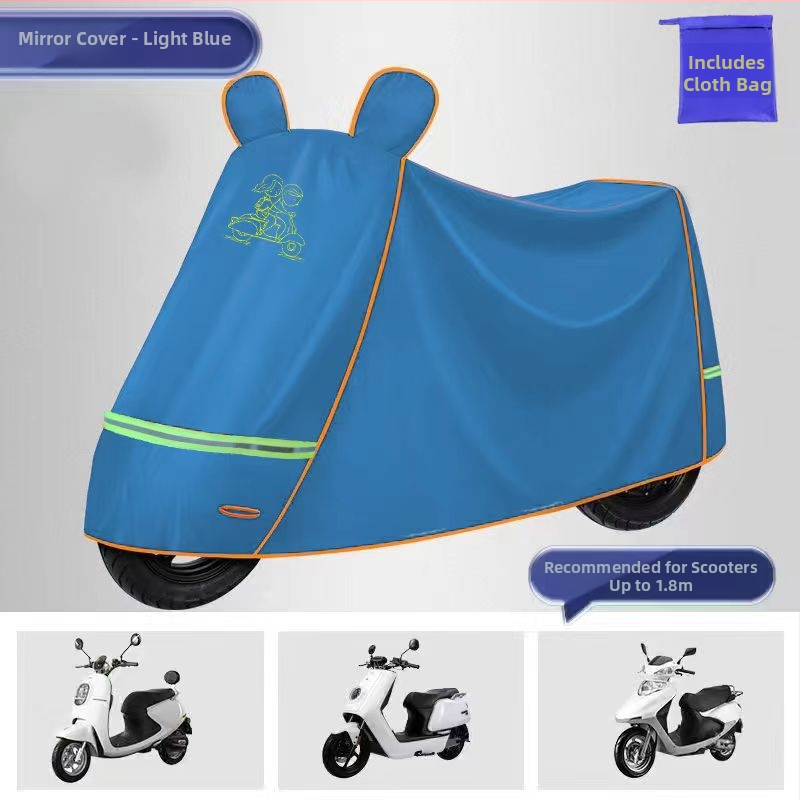 Oxford pārsegs elektriskajiem velosipēdiem un motocikliem — uzlabots, biezāks, divējāda izmantošana saulē un lietū, ūdensizturīgs, putekļu un smilšu izturīgs