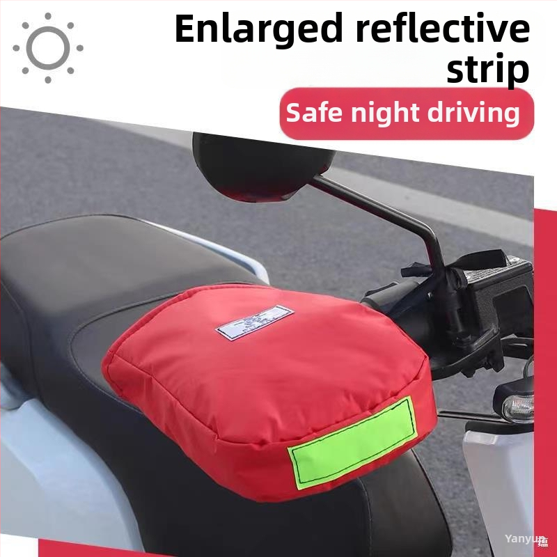 Elektrické motocyklové rukavice, zimné teplé s velúrovou podšívkou, unisex pre jazdu na bicykli