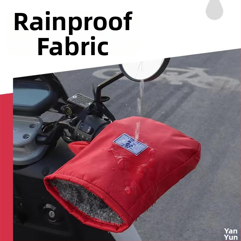 Elektrické motocyklové rukavice, zimné teplé s velúrovou podšívkou, unisex pre jazdu na bicykli