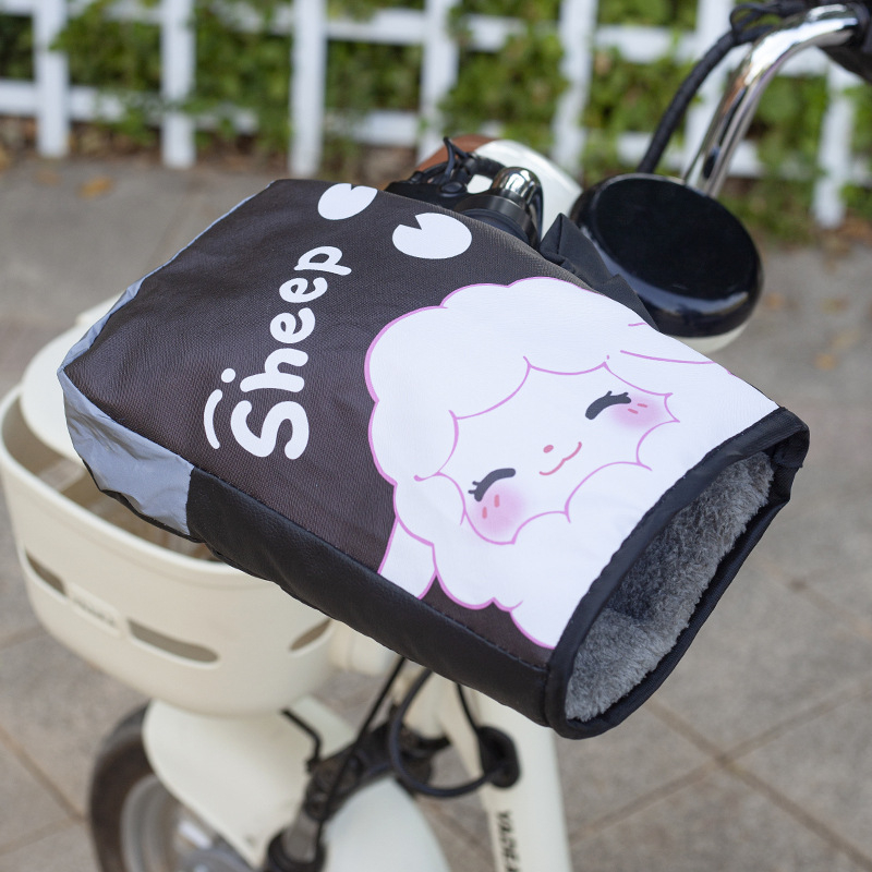 Elektromos motorkerékpár kormány téli kesztyűk (Bőr; Crown Enterprise; Felnőttek; Uniszex; Kerékpáros kesztyűk)