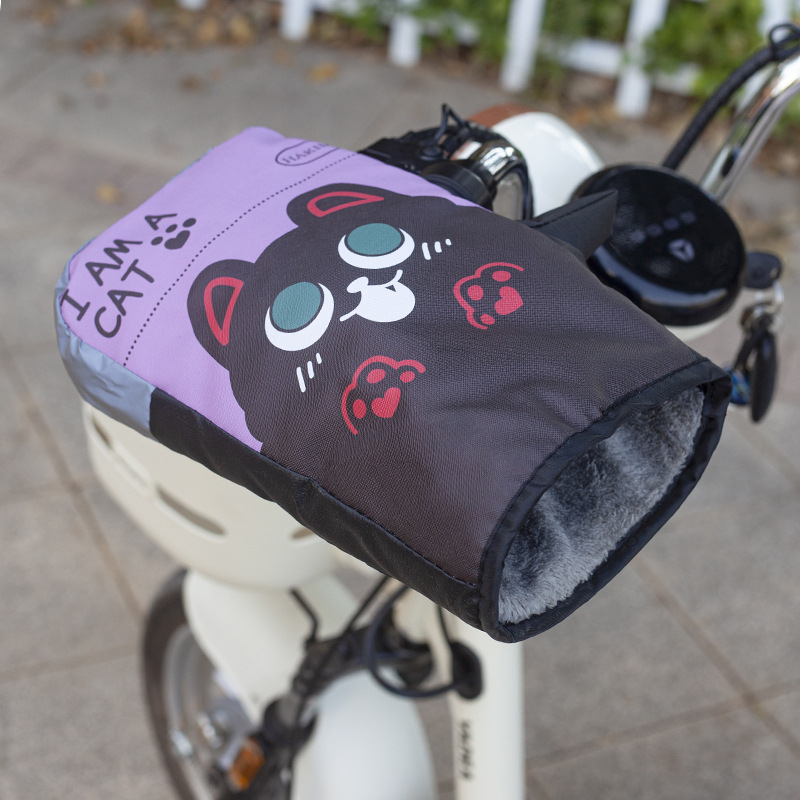 Elektromos motorkerékpár kormány téli kesztyűk (Bőr; Crown Enterprise; Felnőttek; Uniszex; Kerékpáros kesztyűk)