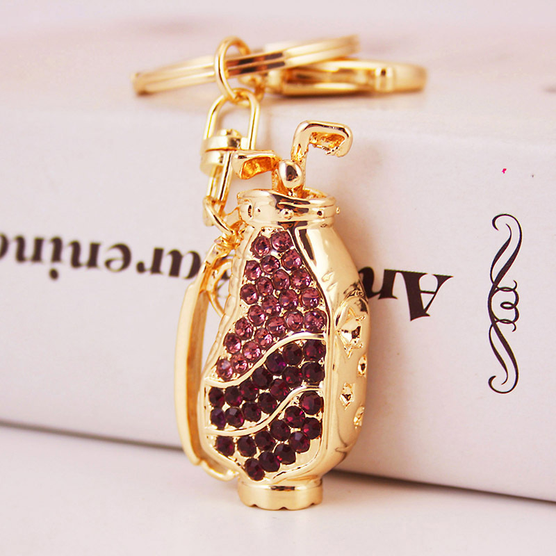 Breloc pentru chei cu temă golf, aliaj de zinc, stil modern minimalist, cadou pentru iubită